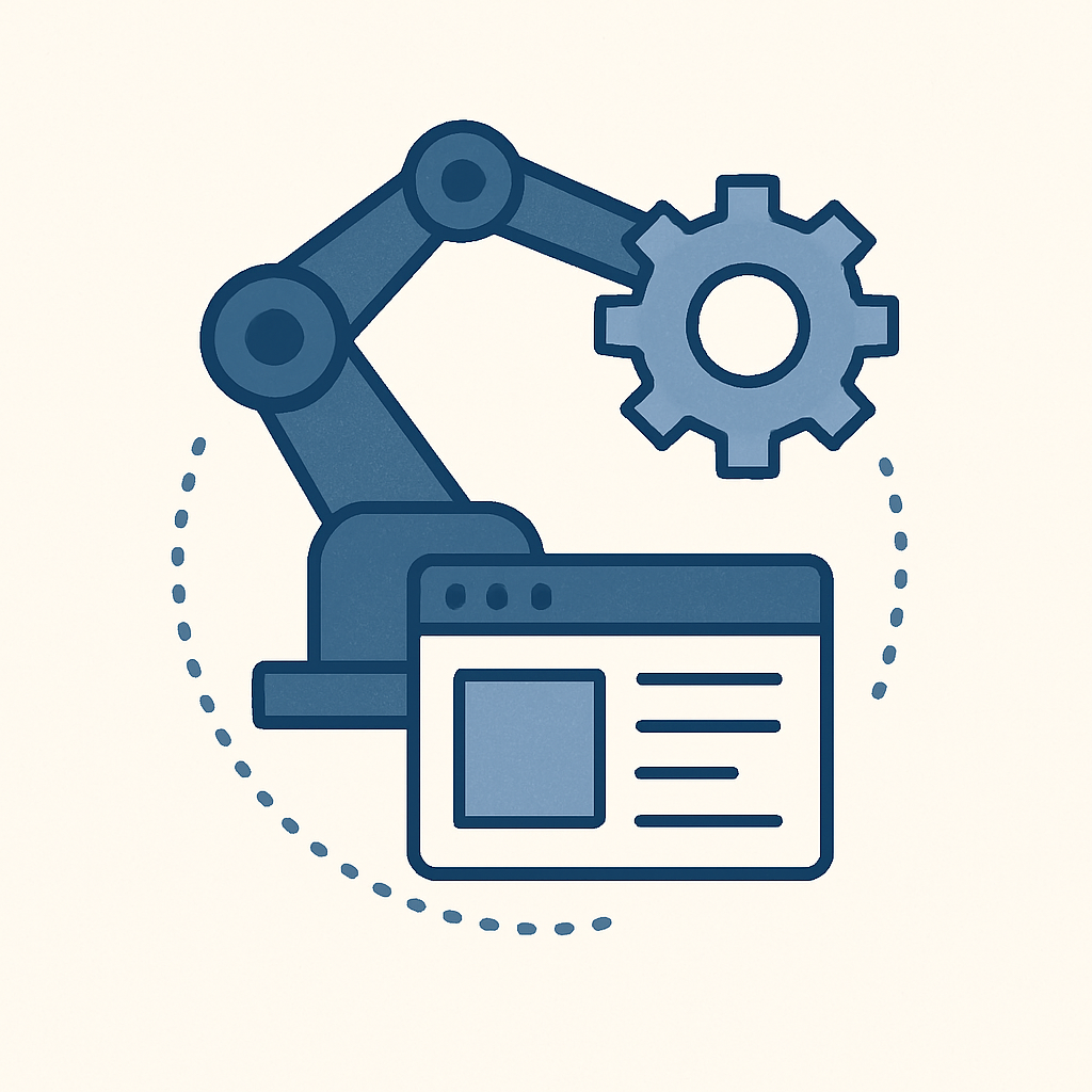Grafica su Robotic Process Automation integrata in software personalizzati per aziende